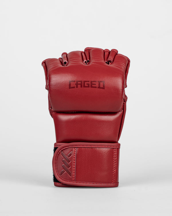 Caged MMA-handsker 'X' Series - Bordeaux Rød