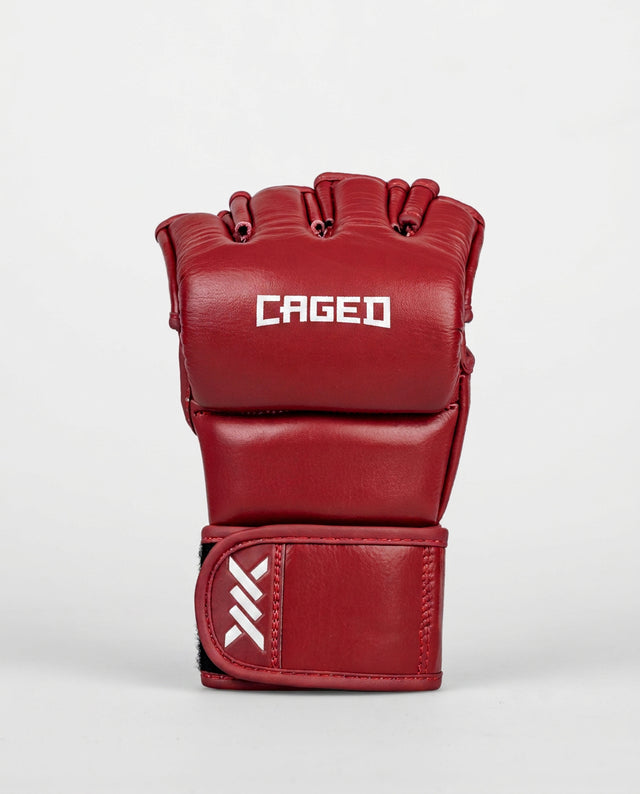 Gants de MMA Caged X Series – Bordeaux/Blanc