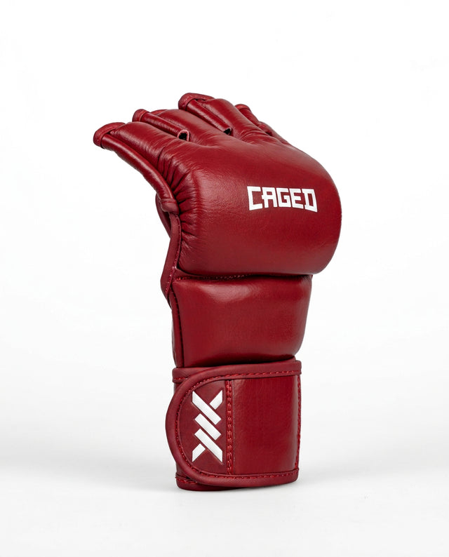 Gants de MMA Caged X Series – Bordeaux/Blanc