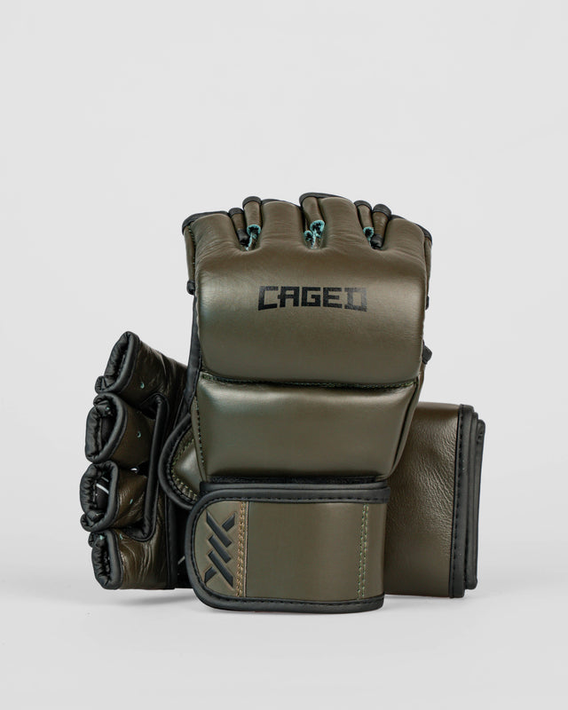 Luvas de MMA Caged 'X' Series – Cáqui/Preto