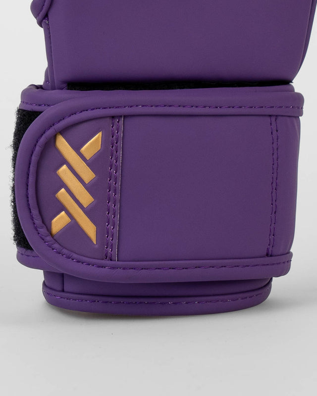 Rękawice MMA sparingowe Caged Shadow – Fioletowe/Złote