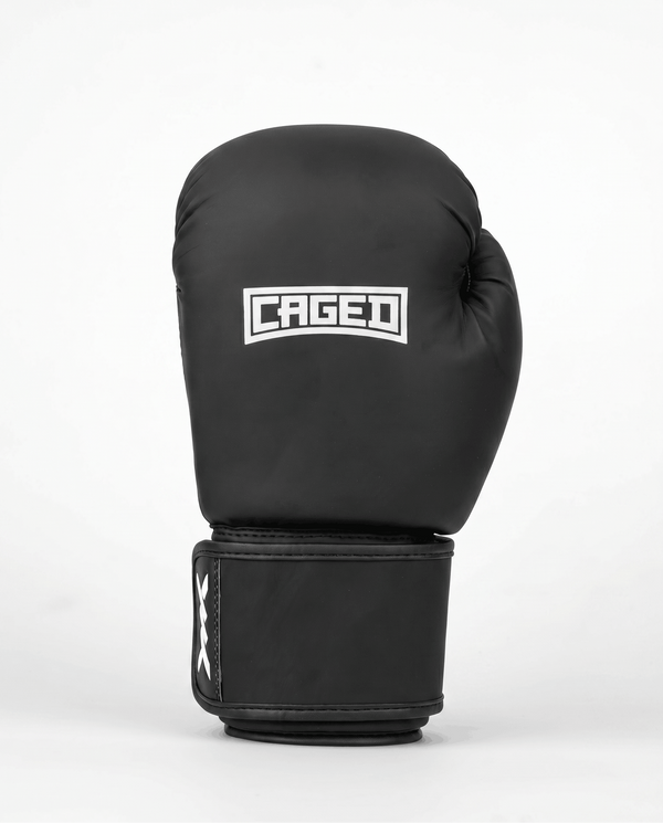 Caged Boxningshandskar Shadow – Matt svart/vit