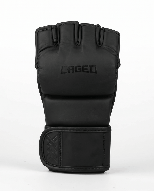 Rękawice MMA Caged Shadow – Mat Czarne