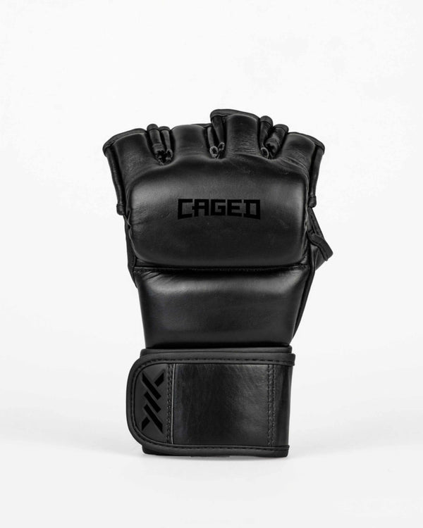 Caged MMA-handsker 'X' Series - Sort/Sort