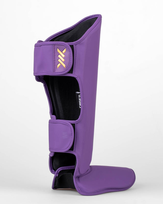 Caneleiras Caged Shadow – Roxo/Ouro
