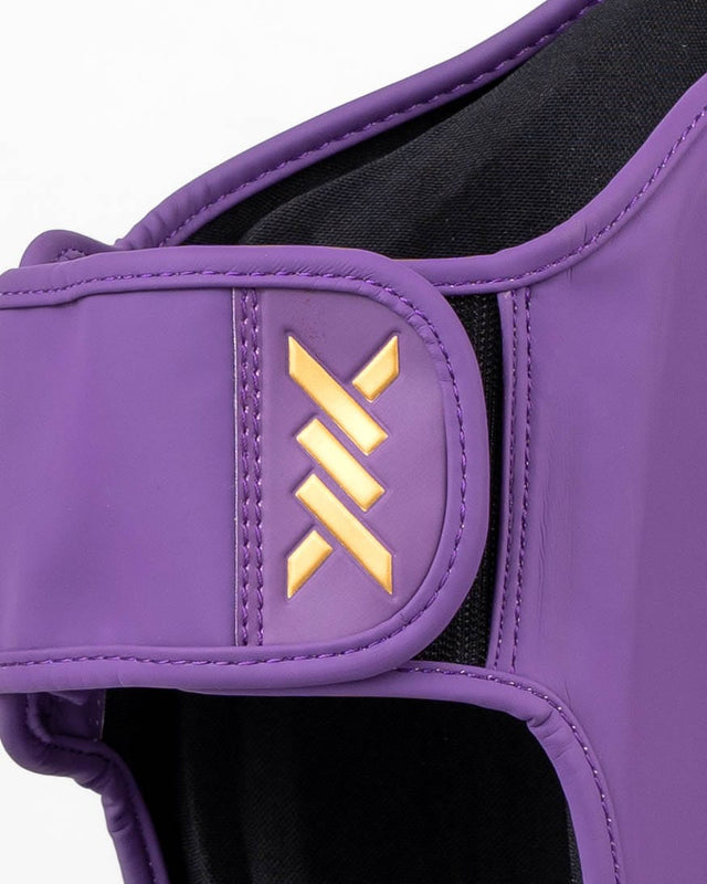 Caneleiras Caged Shadow – Roxo/Ouro