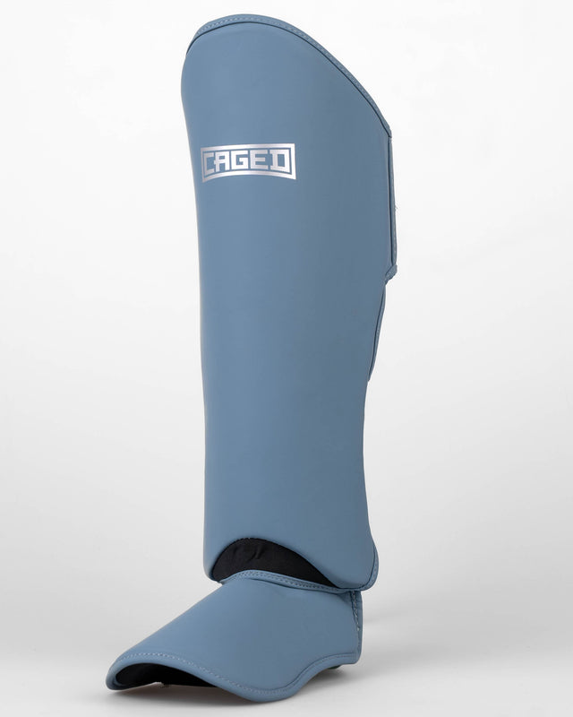 Caged Shadow Shin Guards - Midnight Blue