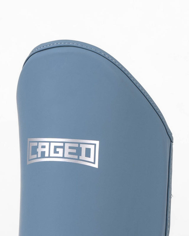 Caged Shadow Shin Guards - Midnight Blue