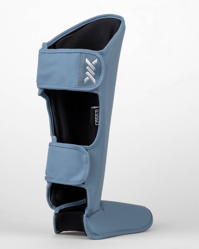 Caged Shadow Shin Guards - Midnight Blue