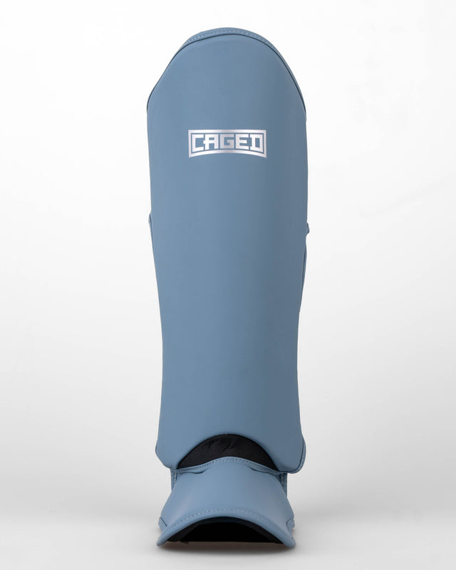 Caged Shadow Shin Guards - Midnight Blue