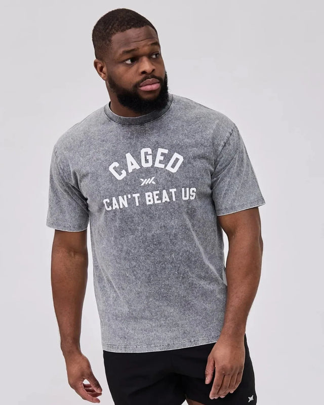 Camiseta Caged Club – Gris Desgastado