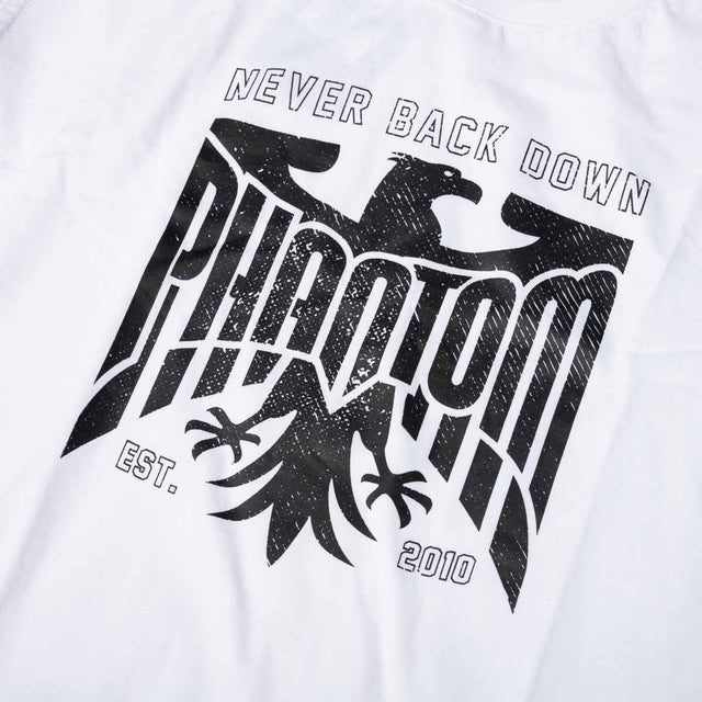 T-shirt Phantom Athletics Germany Never Back Down – Branco