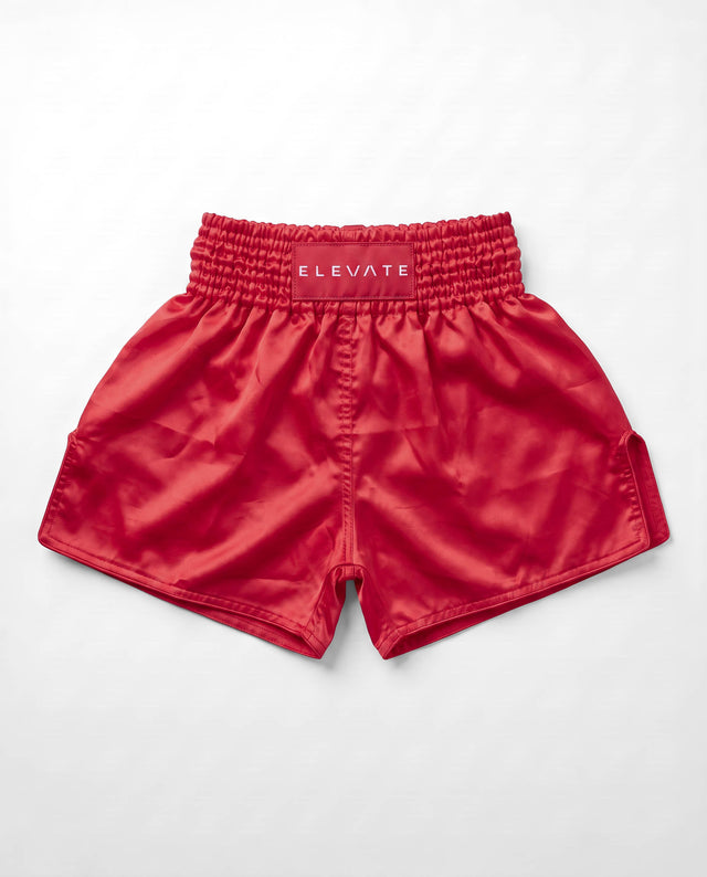 Calções de Muay Thai Elevate Prime – Vermelho