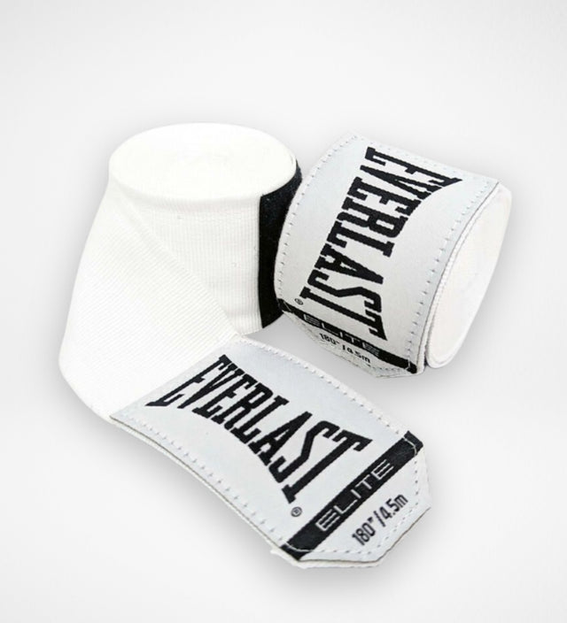Ligaduras de boxe Everlast Elite – Branco