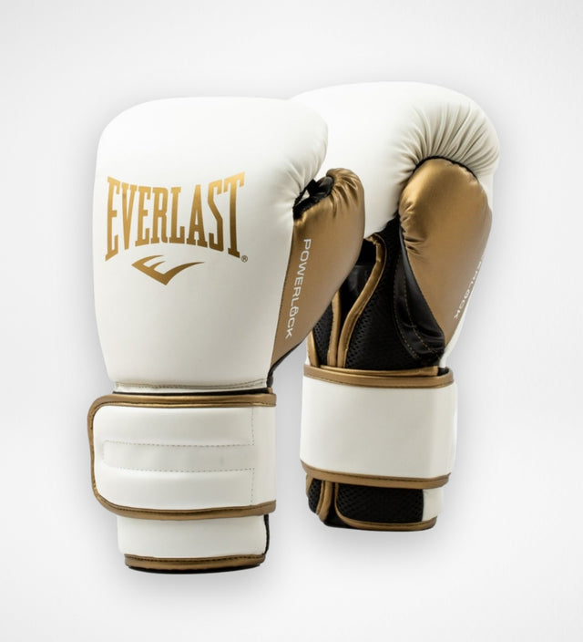 Everlast Boksehandsker Powerlock 2R – Hvid/Guld