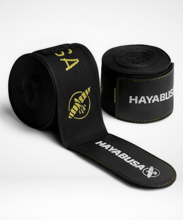 Bandes de boxe Hayabusa Bandages Deluxe – Noir/Or