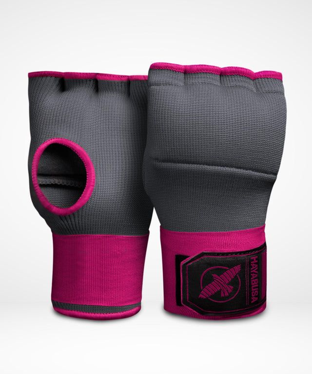 Hayabusa Innenhandschuhe Quick Gel – Grau/Rosa