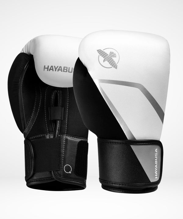 Hayabusa Boxing gloves E1 Kids – White/Black/Silver
