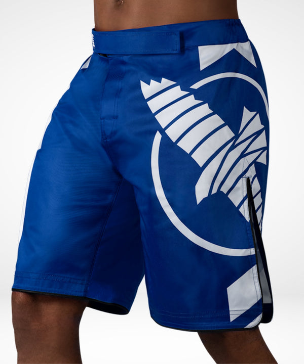 Pantaloni scurți MMA Hayabusa Icon Lang – Albastru/Alb