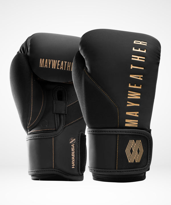 Boxerské rukavice Hayabusa x Mayweather Champ – Černé/Zlaté