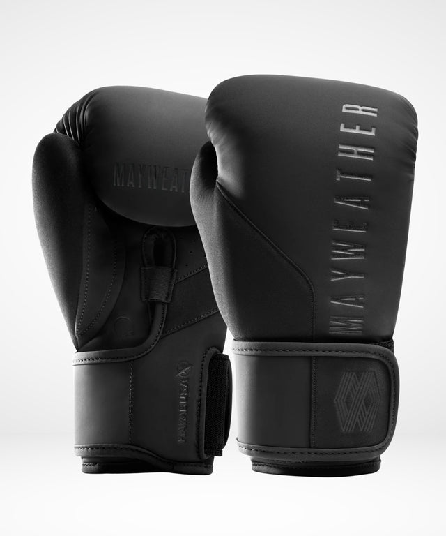 Boxerské rukavice Hayabusa x Mayweather Champ – Černé/Černé