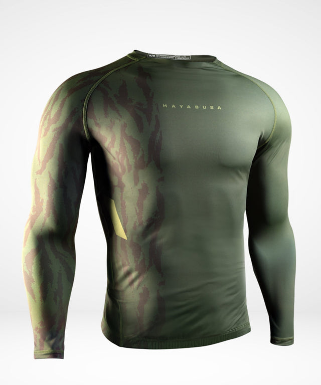 Rashguard Hayabusa Apex Maniche Lunghe – Verde Tattico