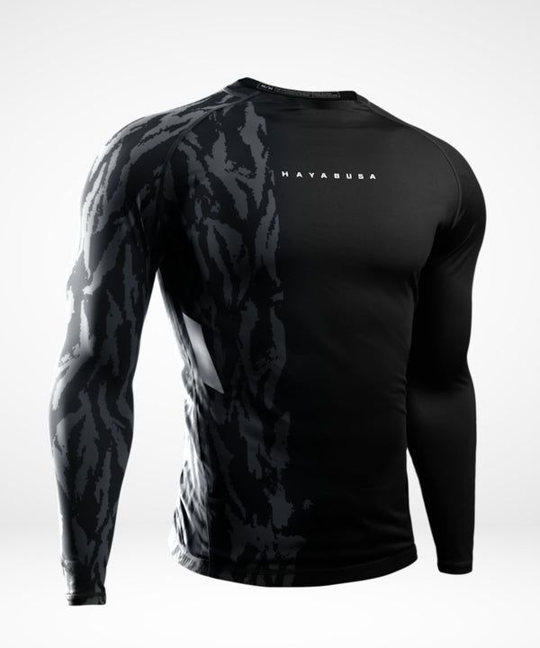 Rashguard Hayabusa Apex Maniche Lunghe – Nero Carbonio