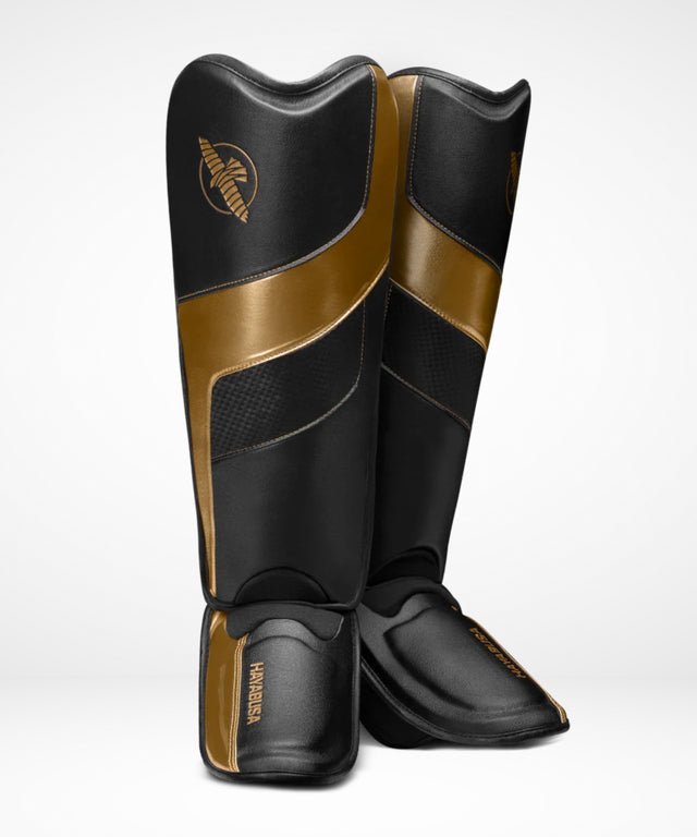 Hayabusa Benskydd T3 Full – Svart/Guld