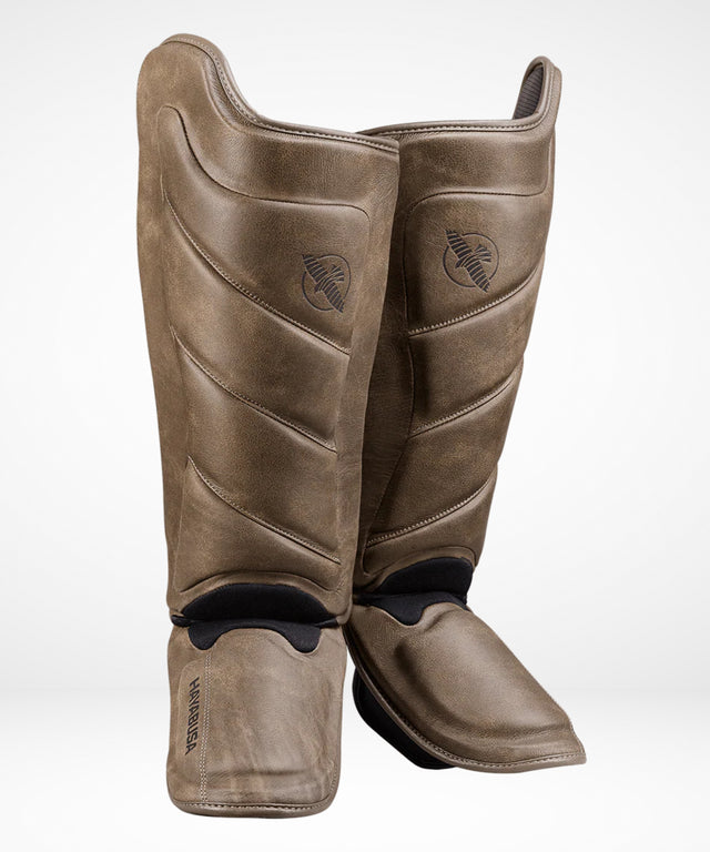 Hayabusa Shin Guards T3 LX – Vintage Brown