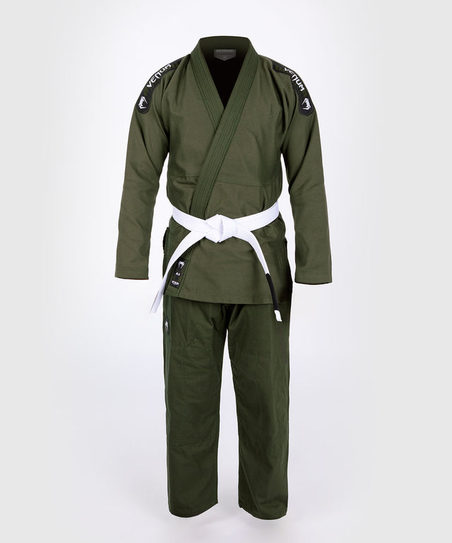 Kimono BJJ Venum First - Verde cachi - con cintura bianca inclusa