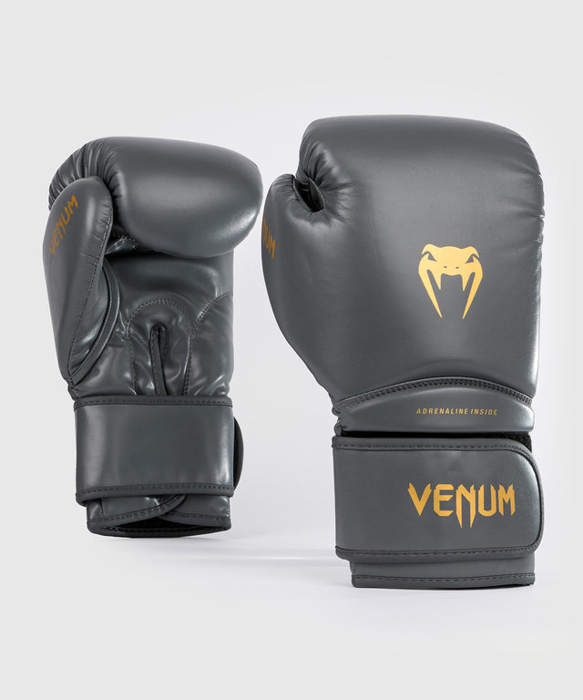 Dětské boxerské rukavice Venum Contender 1.5 – Šedé/Zlaté