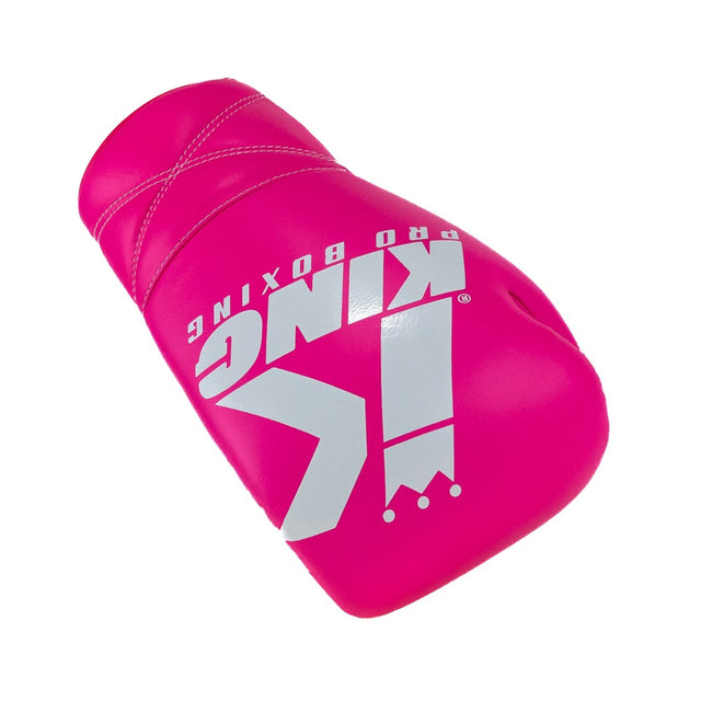 King Pro Boxing XK Boxing Gloves with Lace Closure - Pink/White