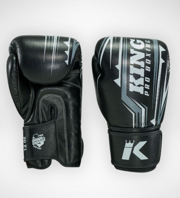 Guantes de boxeo King Pro Boxing BG Spartan – Negro/Gris