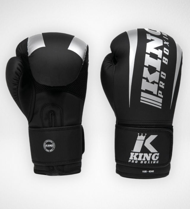 Luvas de boxe King Pro Boxing Revo – Preto/Prata