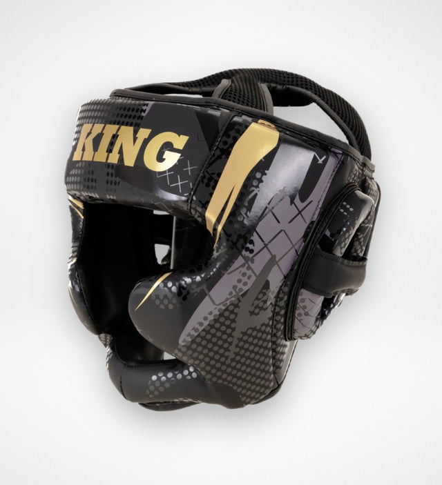 Kask bokserski King Pro Boxing KPB/HG Shogun – Czarny/Złoty