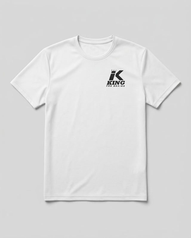 King Pro Boxing T-shirt Logo – Branco