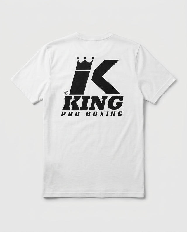 King Pro Boxing T-shirt Logo – Branco
