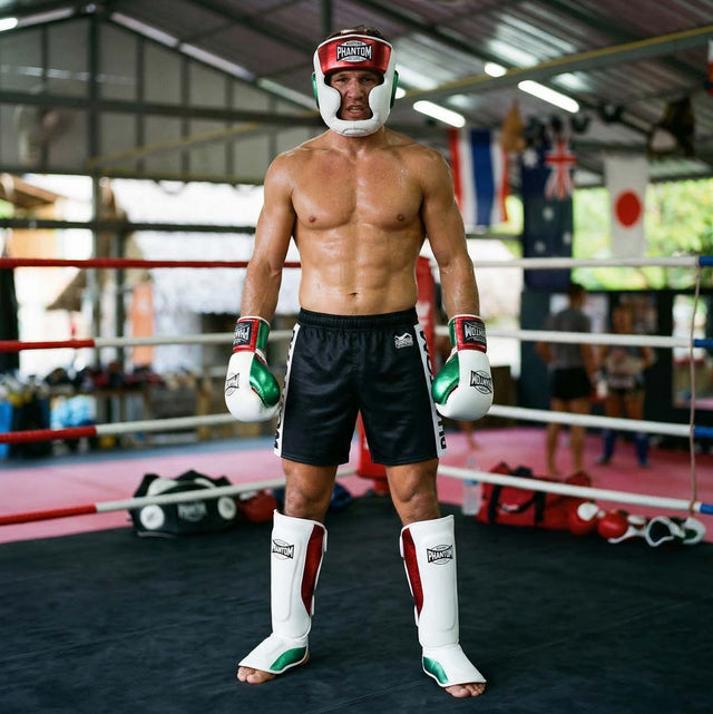 Caneleiras Phantom Athletics Mexico – Branco/Verde/Vermelho