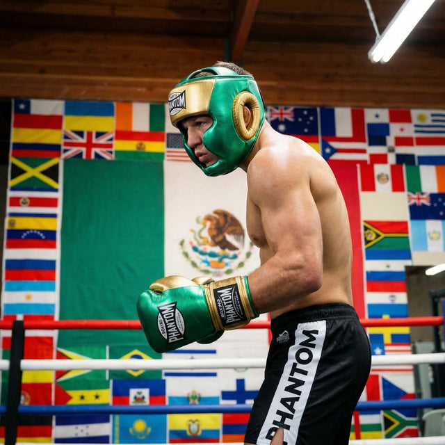 Gants de boxe Phantom Athletics Mexico – Vert/Or