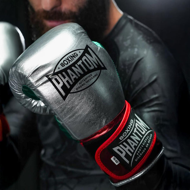Phantom Athletics Boxningshandskar Mexico – Silver/Grön/Röd