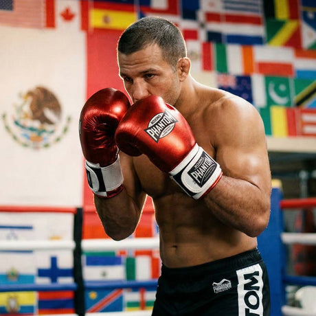 Mănuși de box Phantom Athletics Mexico – Roșu/Alb