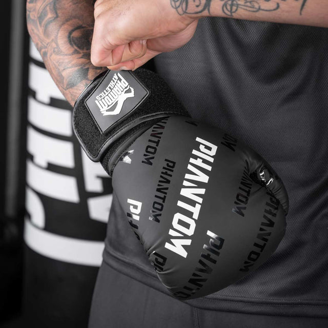 Phantom Athletics Boksehandsker Velcro - Sort/Hvid