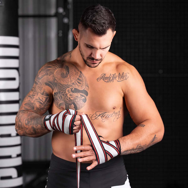 Boxerské bandáže Phantom Athletics MT-Pro – Červené