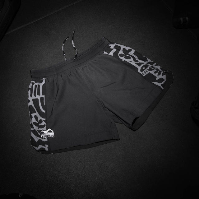 Pantaloncini MMA Phantom Athletics Fusion-R Groundgame – Nero/Grigio