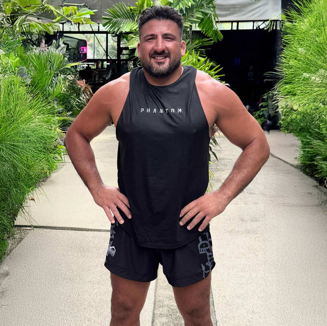 Pantaloncini MMA Phantom Athletics Fusion-R Groundgame – Nero/Grigio