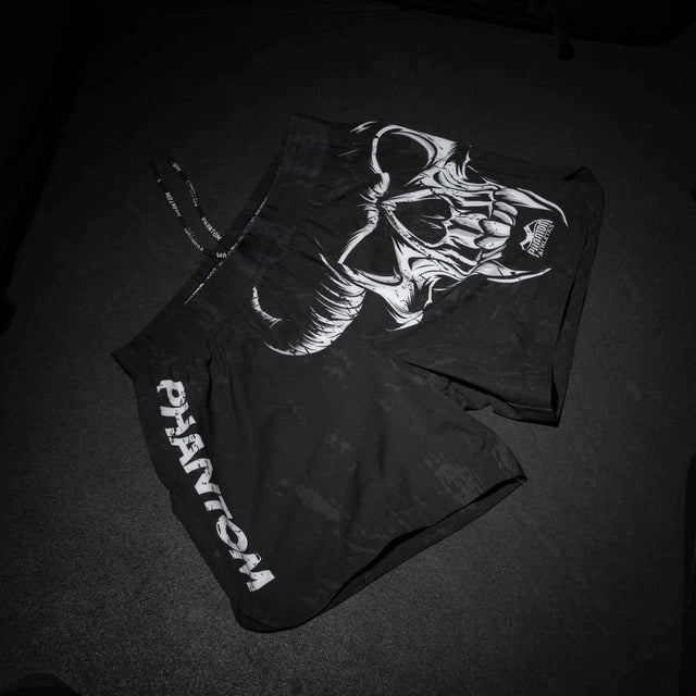 Pantalones de MMA Phantom Athletics Fusion-R Diablo – Negro/Blanco