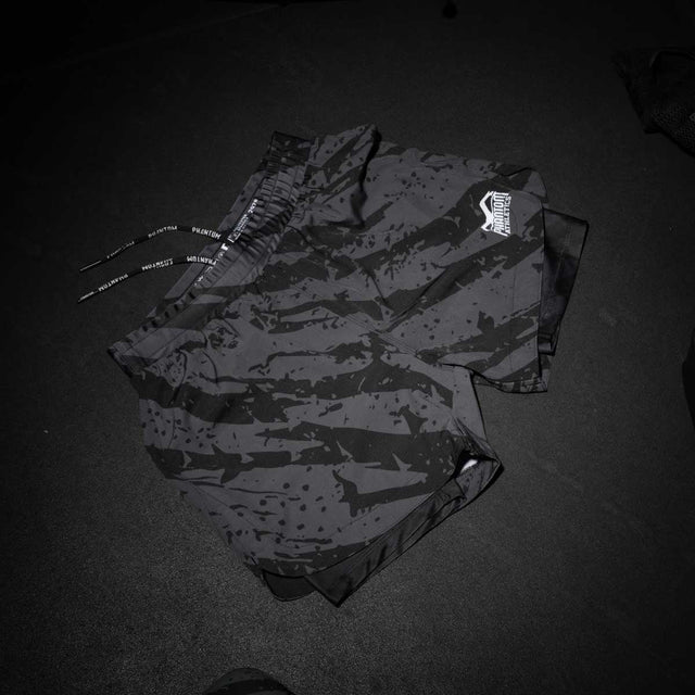 Calções de MMA Phantom Athletics Fusion 2in1 Camo Tiger – Cinzento
