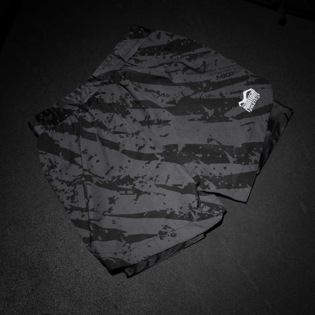 Calções de MMA Phantom Athletics Fusion 2in1 Camo Tiger – Cinzento