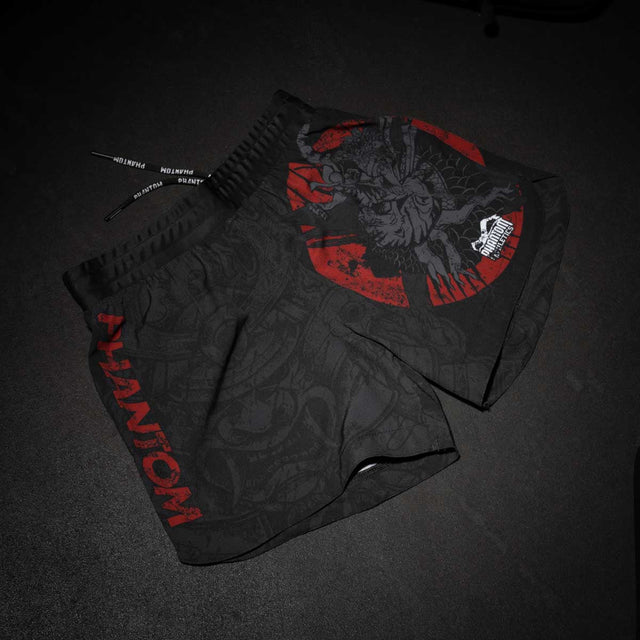 Phantom Athletics MMA-shorts Fusion-R Samurai – Sort/Rød