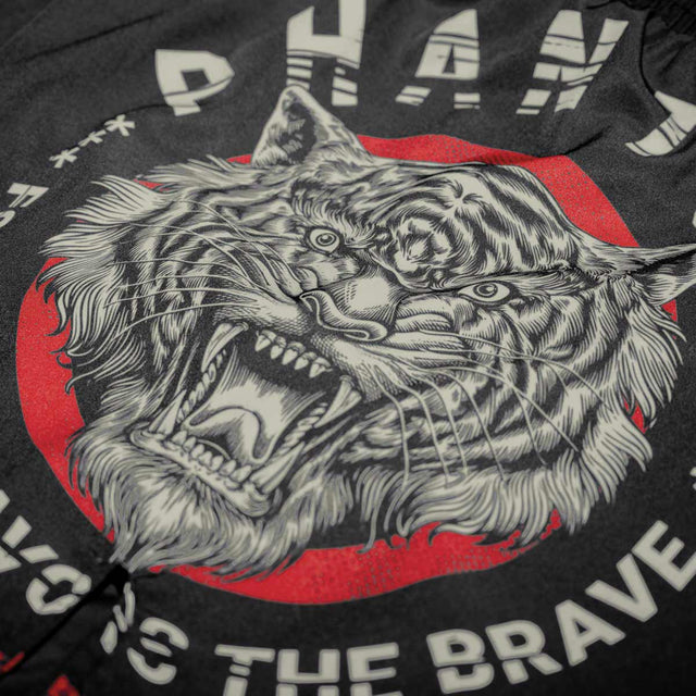 Spodenki MMA Phantom Athletics EVO Tiger Unit – Czarne/Tiger
